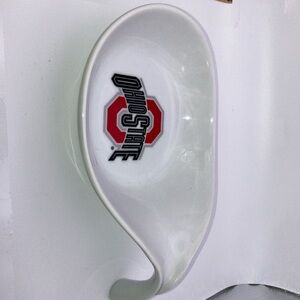 Ohio State Buckeyes Ceramic Spoon Rest.